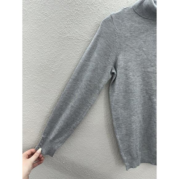 Architect Womens Sweater Size Petite XL Gray Turtleneck Pullover NWTs - Picture 2 of 12